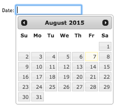 jQuery UI datepicker documentation